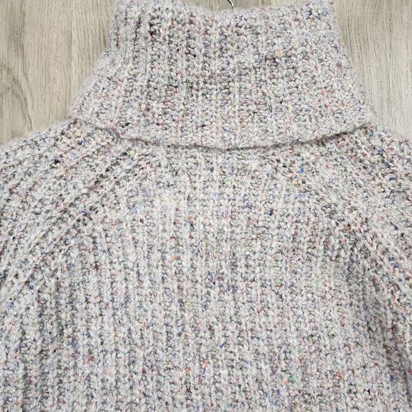 Madewell Colorfleck Ribbed Turtleneck Sweater size XXS - Picture 6 of 8